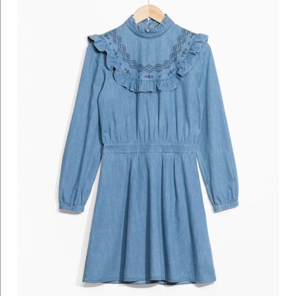 & other stories denim dress